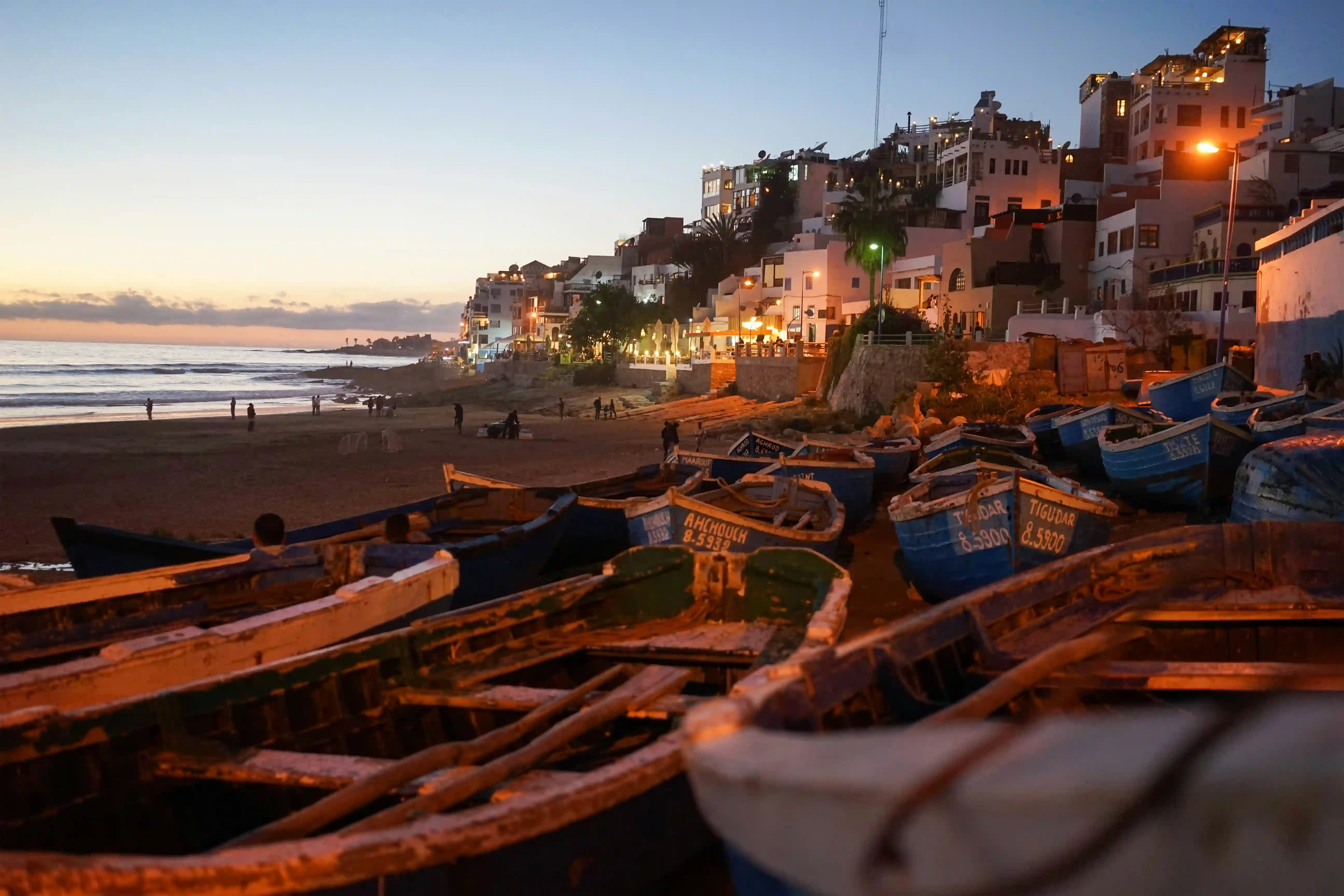 Morocco Beach at Night